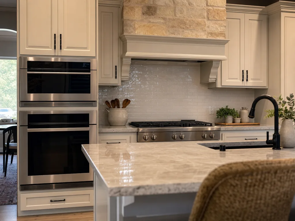 Luxury built-in kitchen in a Prosper, Texas home