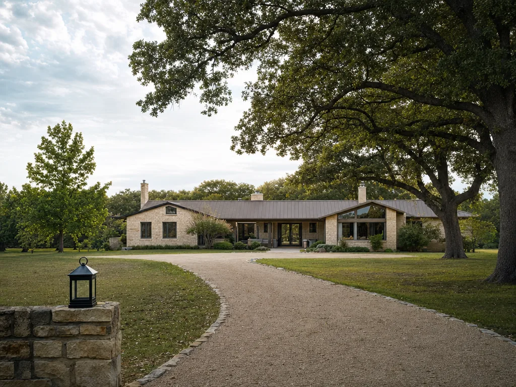 Texas residential street in the Dallas service area